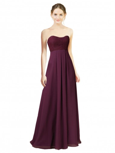 Discount Dreamy Lace Over Chiffon Bridesmaid Dress