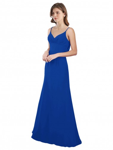 Discount Softly Flared Chiffon Bridesmaid Dress with Sweetheart Neckline