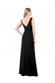 V-Neckline Chiffon Bridesmaid Dress with Draped Bodice