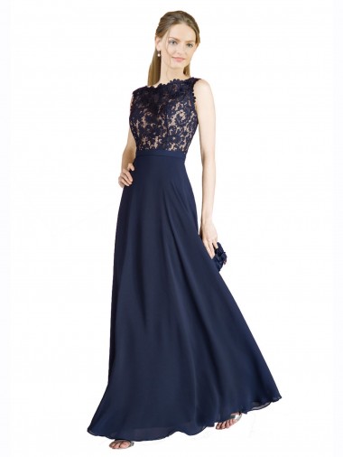 Discount Bateaux Neckline A-Line Lace Bridesmaid Dress with Top Nude Layer