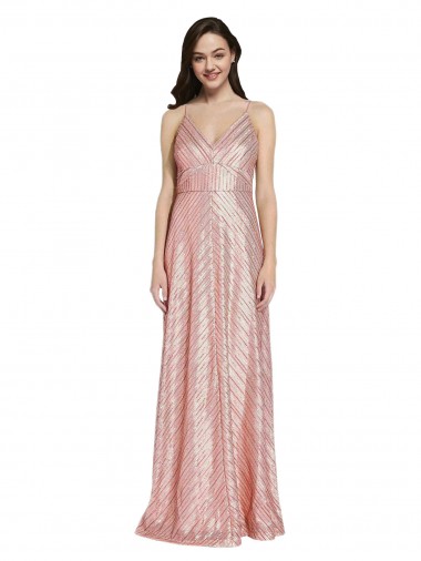 Discount High Neck Low Back Sparkling Sequin Bridesmaid Dress