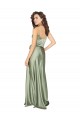 Silky Satin Bridesmaid Dress with Tied Waist