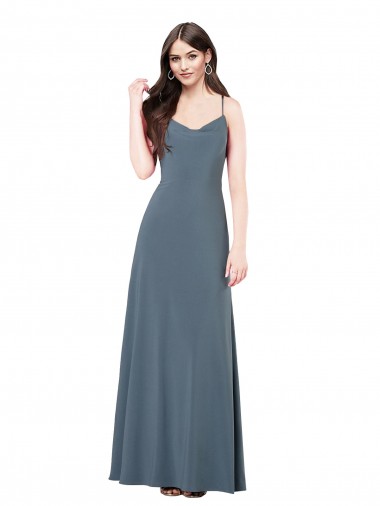 Discount Classic Spandex Bridesmaid Dress with Scoop Neckline