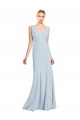 Sleeveless Seamed Bodice Trumpet Bridesmaid Dress