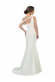 One Shoulder Crepe Bridesmaid Dress with Draped Off the Shoulder Strap