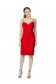 Sleeveless Sheath Sweetheart Neckline Crepe Bridesmaid Dress
