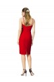 Sleeveless Sheath Sweetheart Neckline Crepe Bridesmaid Dress